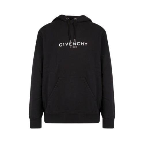 Givenchy Omvänd hoodie Black, Herr