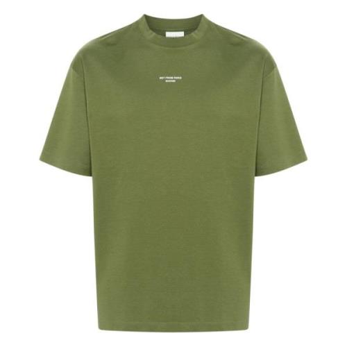 Drole de Monsieur Olivgrön Slogan T-Shirt Green, Herr