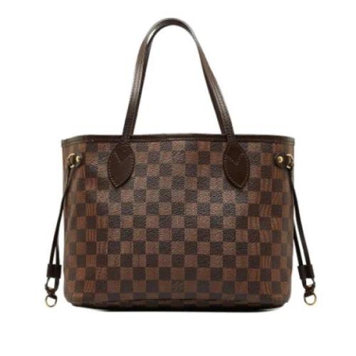 Louis Vuitton Vintage Pre-owned Tyg axelremsvskor Brown, Dam