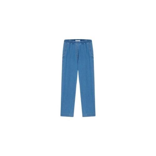 Masscob Denim Straight Cut Byxor Blue, Dam