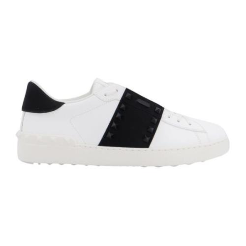 Valentino Garavani Lädersneakers med kontrasterande band White, Herr