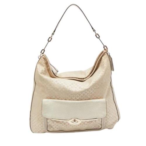 Coach Pre-owned Pre-owned Tyg handvskor Beige, Dam