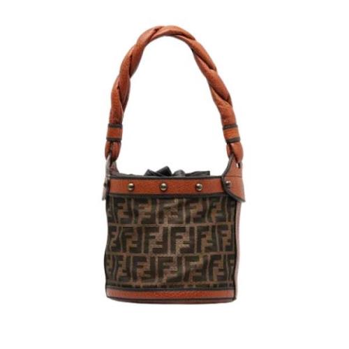 Fendi Vintage Pre-owned Laeder handvskor Brown, Dam