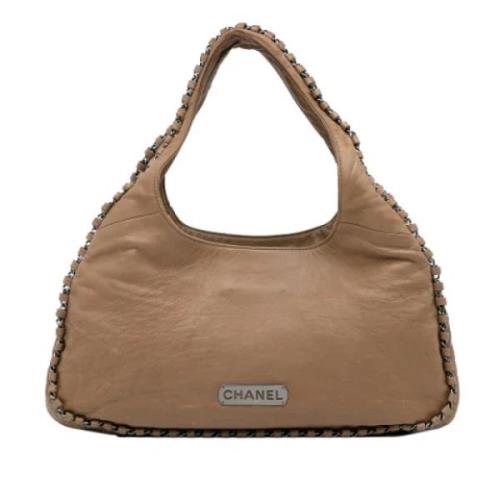 Chanel Vintage Pre-owned Laeder handvskor Brown, Dam