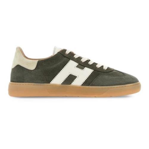 Hogan Snygga sneakers med retro och modern stil Green, Herr