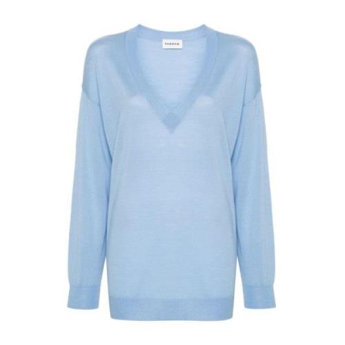 P.a.r.o.s.h. 078 Azzurro Polvere Sweater Blue, Dam