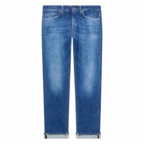 Dondup Monroe Skinny Jeans Blå Denim Tvättad Blue, Herr