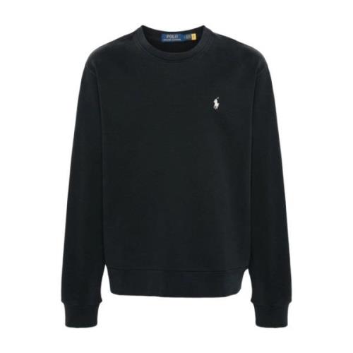 Polo Ralph Lauren Svarta Sweaters med Broderad Pony Black, Herr