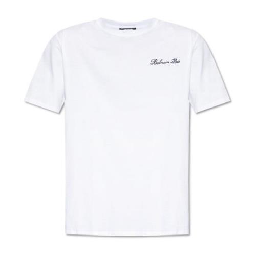 Balmain T-shirt med logotyp White, Herr