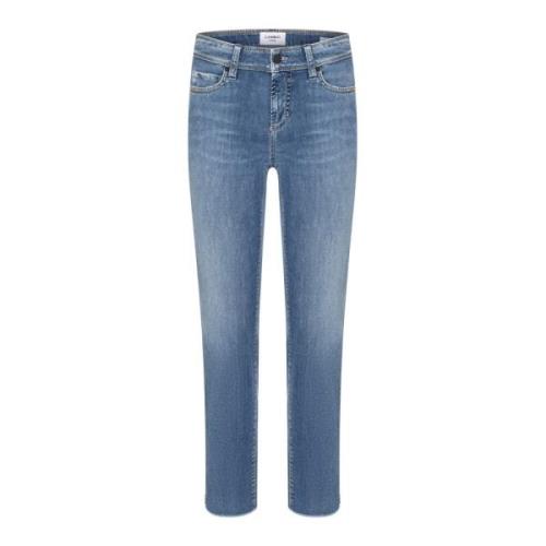 Cambio Blå Denim Jeans med Coola Detaljer Blue, Dam
