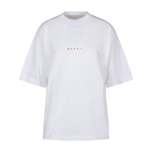 Marni Vit T-Shirt för Män White, Dam