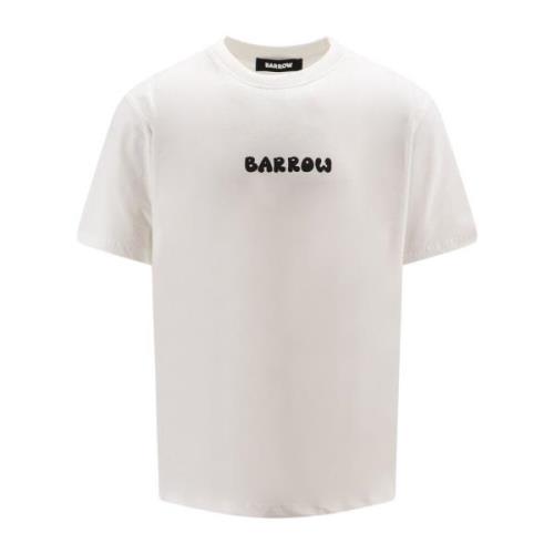 Barrow Bomull T-Shirt med Logo White, Herr