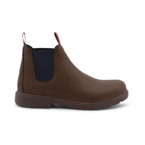 Duca di Morrone Trendiga Ankelboots i Klassisk Svart Brown, Herr