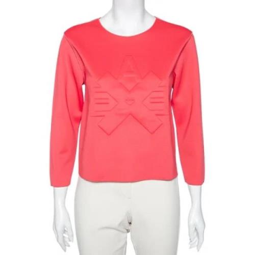 Armani Pre-owned Pre-owned Polyester toppar Pink, Dam