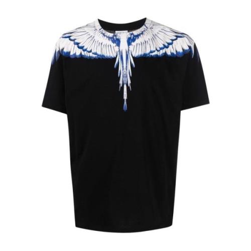 Marcelo Burlon Icon Wings Regular T-shirt Svart Vit Black, Herr