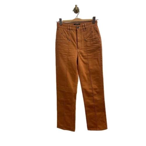 Isabel Marant Pre-owned Pre-owned Bomull jeans Orange, Dam