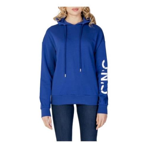 Costume National Blå Hoodie i Bomull Blue, Dam