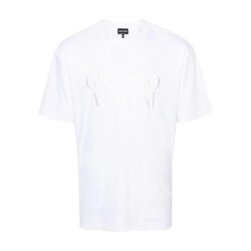 Giorgio Armani U090 T-Shirt - Stilren och Bekväm White, Herr