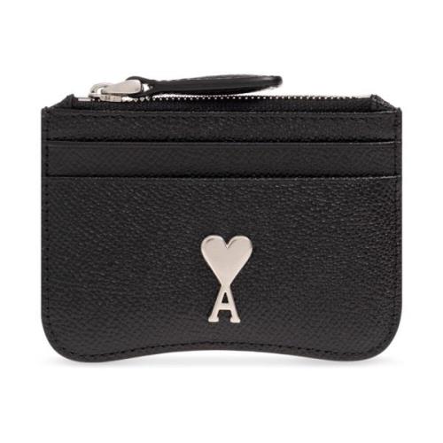 Ami Paris Card holder with logo Black, Dam