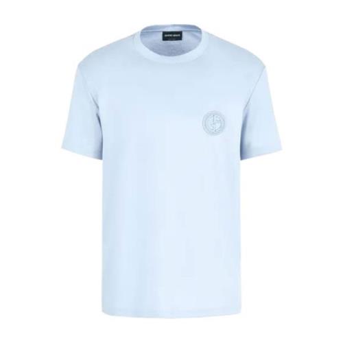 Giorgio Armani Uaoq T-Shirt - Stilren och Bekväm Blue, Herr