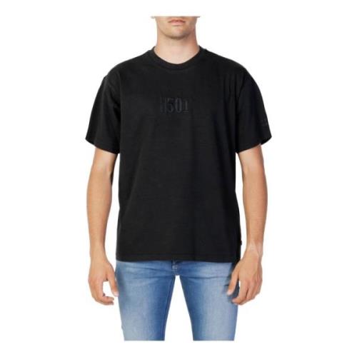 Levi's Svart enfärgad kortärmad T-shirt Black, Herr