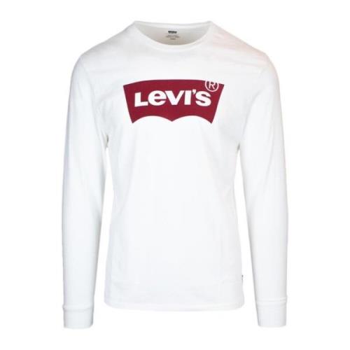 Levi's Tryckt långärmad T-shirt White, Herr