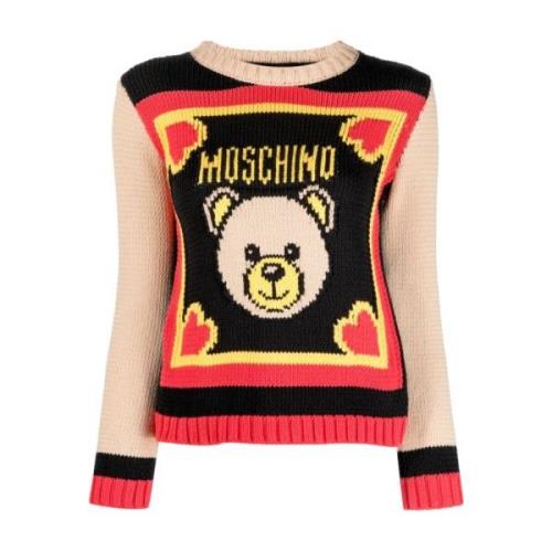 Moschino 2018 Maglia Stilfull Skjorta Multicolor, Dam