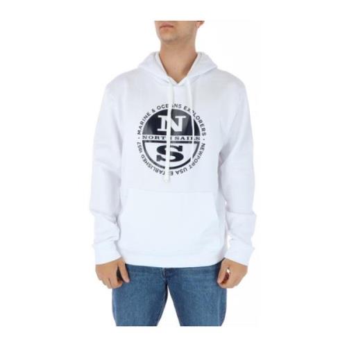 North Sails Tryckt Långärmad Sweatshirt White, Herr