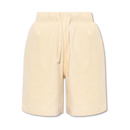 Burberry Shorts med logotyp Yellow, Dam