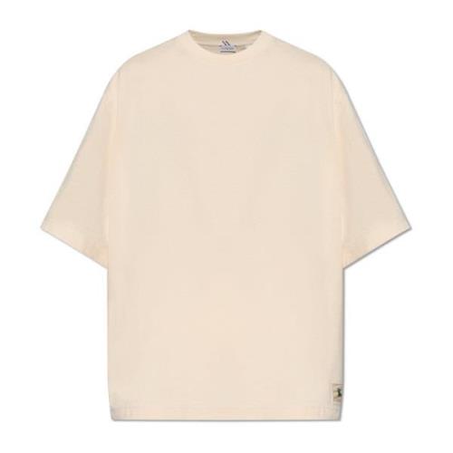 Burberry T-shirt i ekologisk bomull Beige, Herr