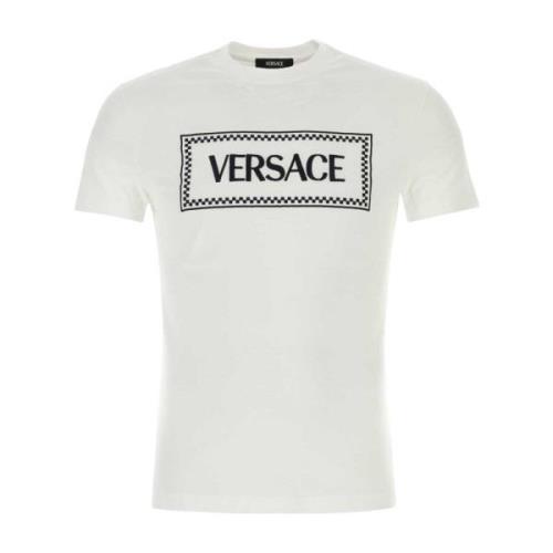 Versace Vit bomull T-shirt White, Herr