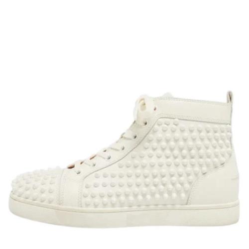 Christian Louboutin Pre-owned Pre-owned Laeder sneakers White, Dam