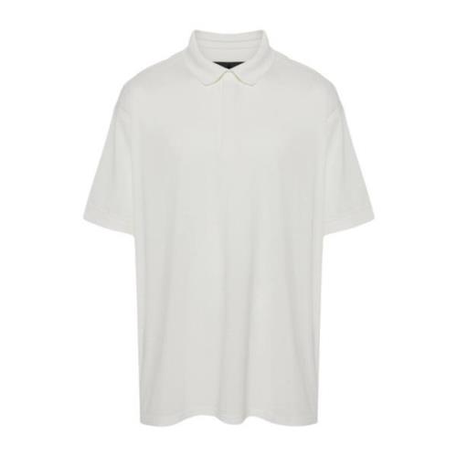 Y-3 Högkvalitativ Polo Shirt för Män White, Herr