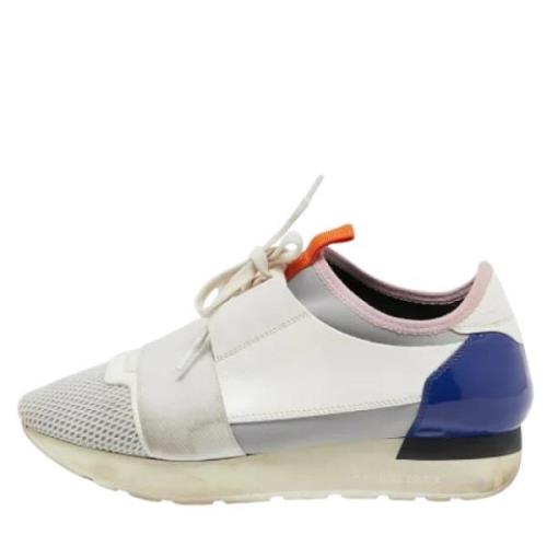 Balenciaga Vintage Pre-owned Laeder sneakers White, Dam