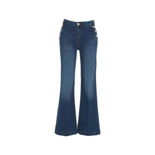 Liu Jo Flare Jeans för kvinnor Blue, Dam