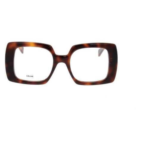 Celine Stiliga Glasögon för Män och Kvinnor Brown, Unisex