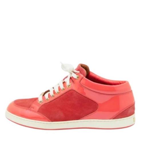 Jimmy Choo Pre-owned Pre-owned Laeder sneakers Pink, Dam