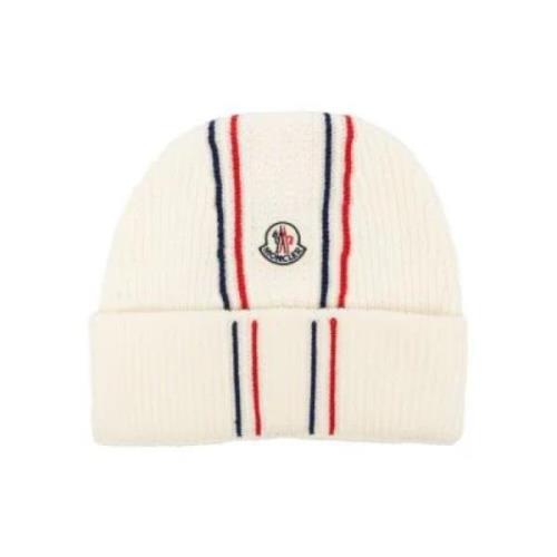 Moncler Tricolor Ullmössa Beige, Herr