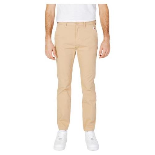 Tommy Jeans Tapered Chino Byxor Beige, Herr
