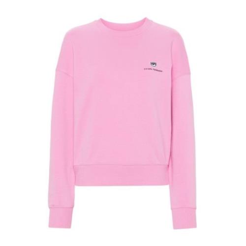 Chiara Ferragni Collection Rosa Sweaters med 317 Logo Classic Pink, Da...