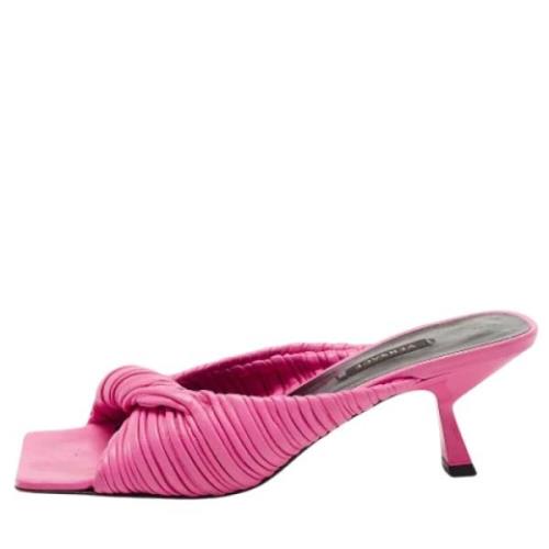 Versace Pre-owned Pre-owned Laeder sandaler Pink, Dam