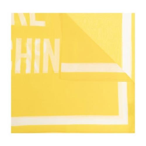 Moschino Halsduk med logotyp Yellow, Unisex