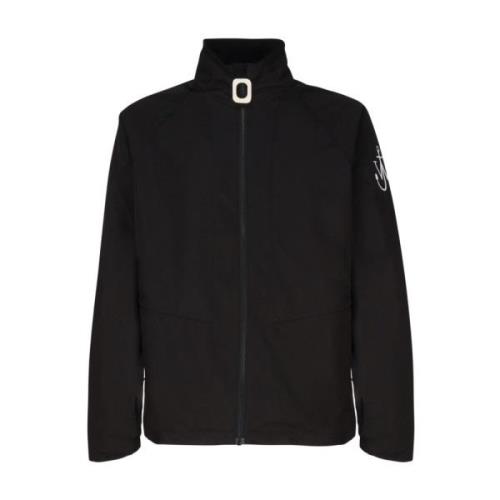 JW Anderson Svart Jacka med Logotryck Black, Herr