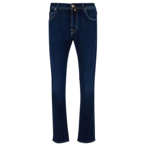 Jacob Cohën Nick Super Slim Låg Midja Jeans Blue, Herr