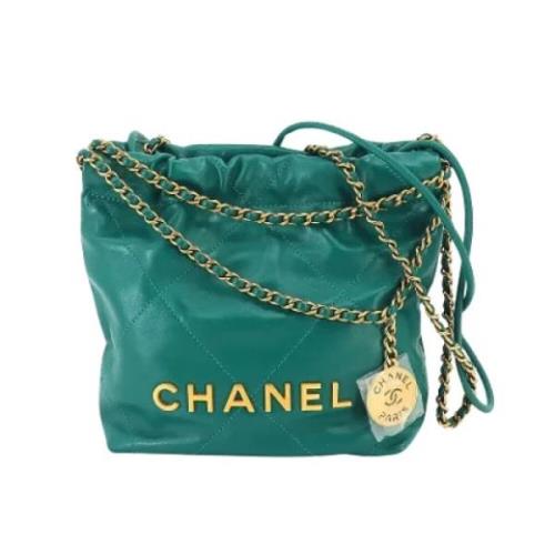 Chanel Vintage Pre-owned Laeder chanel-vskor Green, Dam