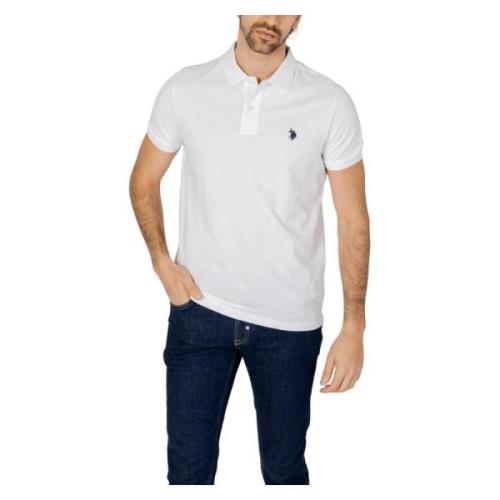 U.s. Polo Assn. Kortärmad Polo Tröja White, Herr