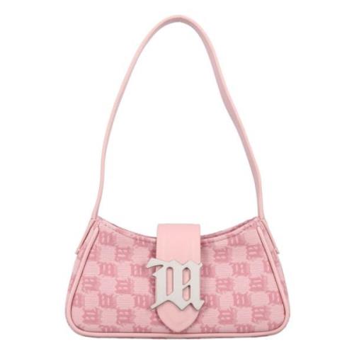 Misbhv Monogram Jacquard Mini Väska Pink, Dam