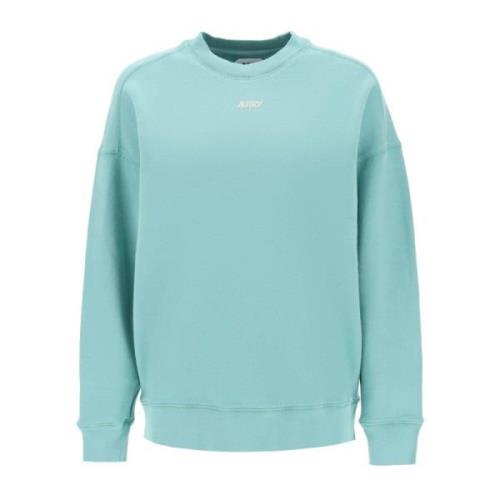 Autry Sweatshirt med logotryck Green, Dam