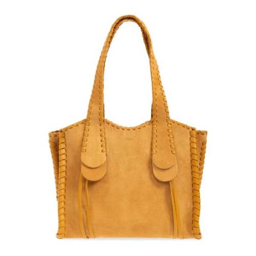 Chloé ‘Mony Medium’ mocka shopper väska Yellow, Dam