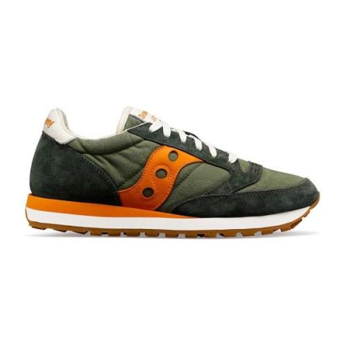 Saucony Gröna Sneakers med Stonewash Design Multicolor, Herr